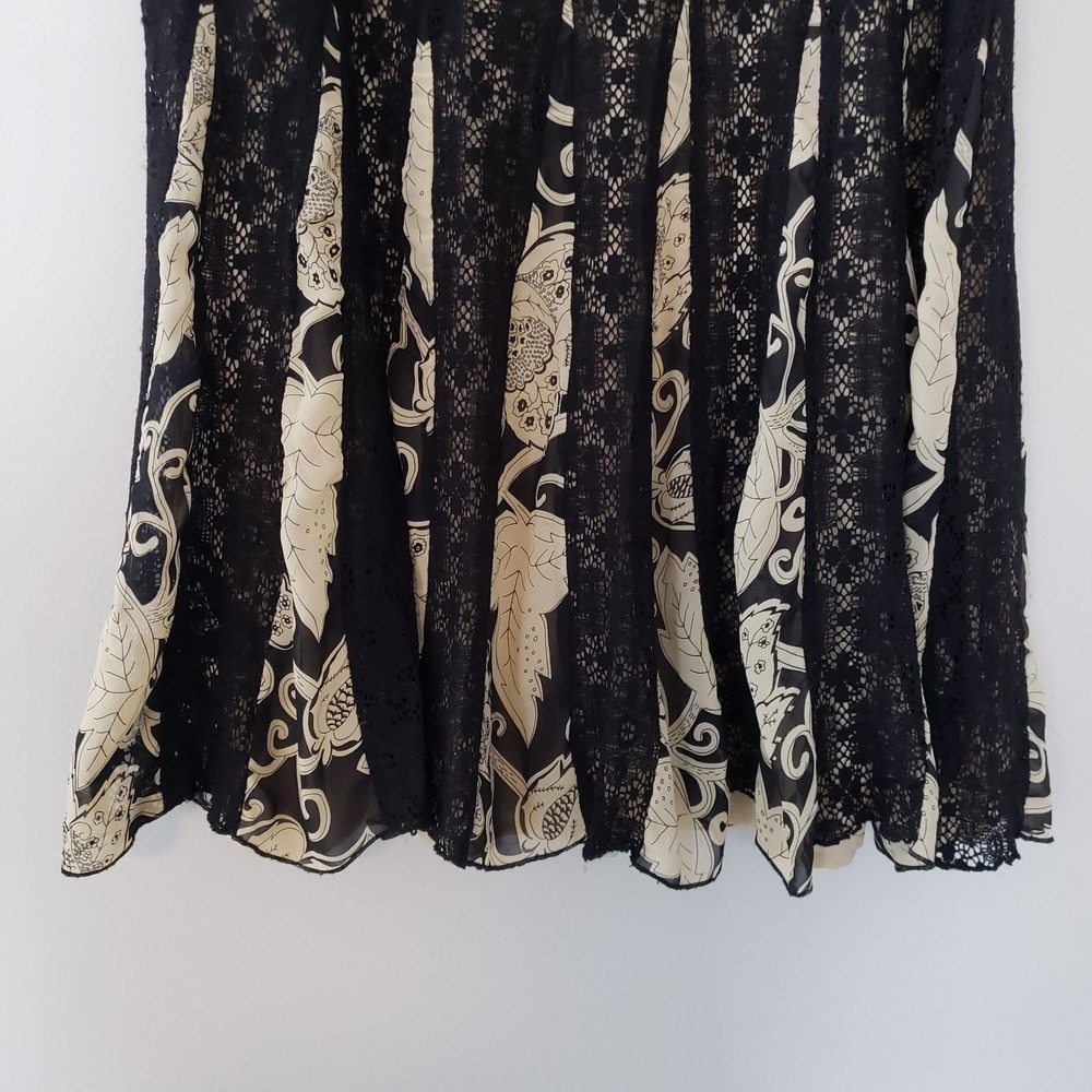 Bandolino Whimsigoth Skirt SIZE 8 Y2K‎ Boho Fairy Grunge Festival Lace Scalloped - Picture 4 of 7